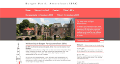 Desktop Screenshot of burgerpartijamersfoort.nl